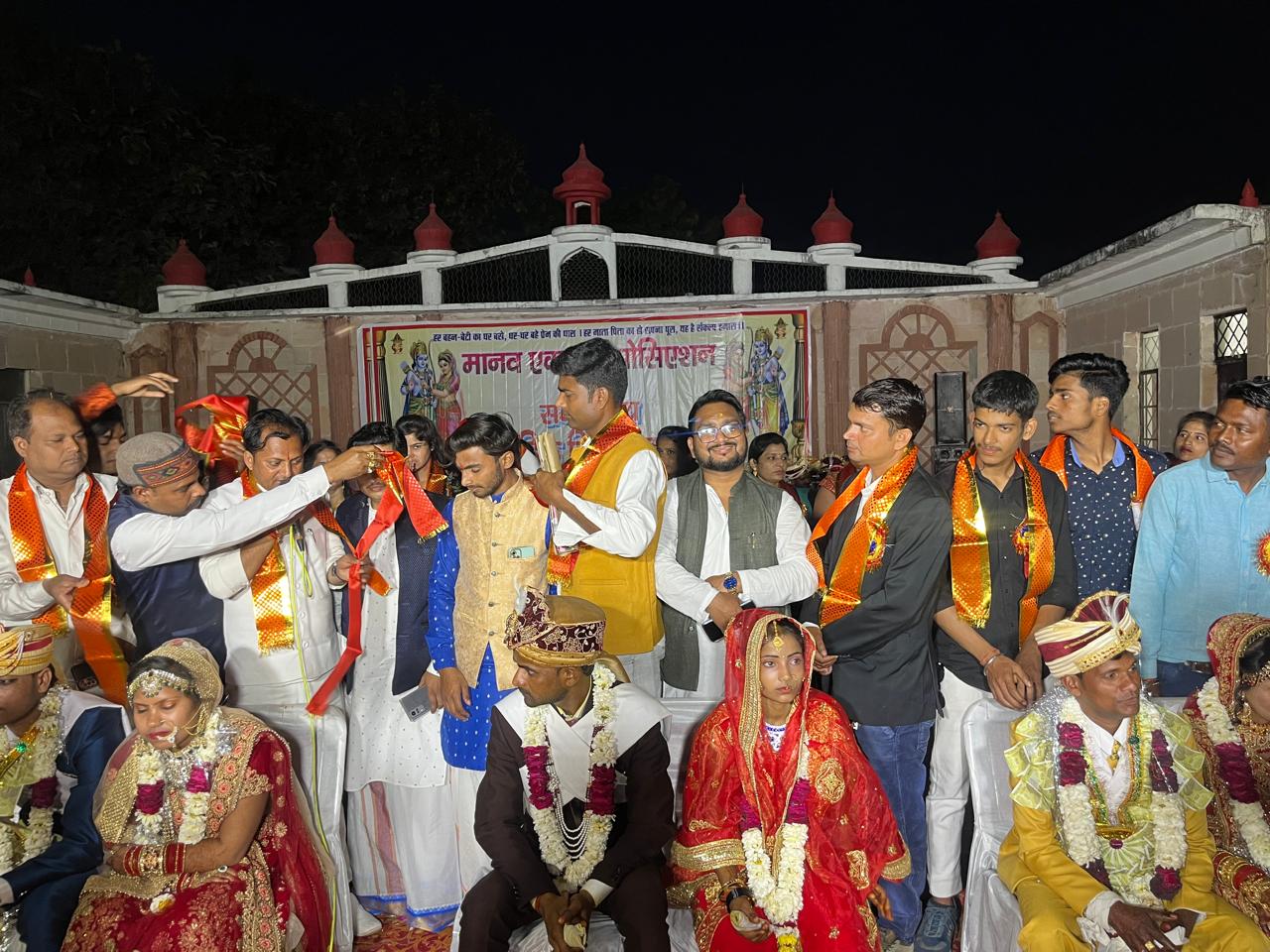 Upendra Kumar roushan at marriage ceremony