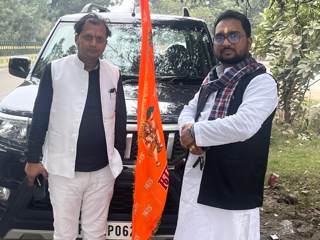 Upendra Kumar Roushan with bajrang dal